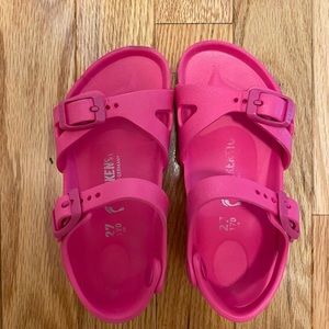 Girls Birkenstock strap sandals